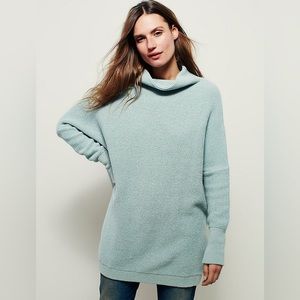 Free People Blue Ottoman Slouchy Tunic